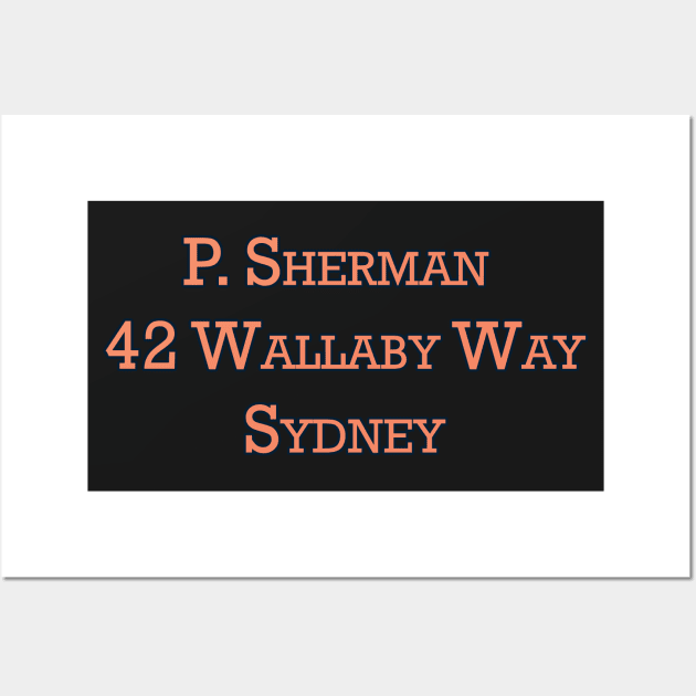 P. Sherman 42 Wallaby Way Sydney Wall Art by FandomTrading